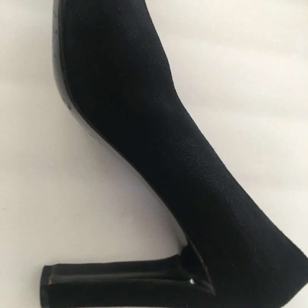 YSL Yves Saint Laurent Shoes suede black pumps 8 - Picture 4 of 8